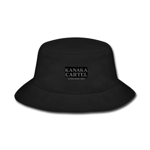 Pōʻeleʻele Bucket Hat - black